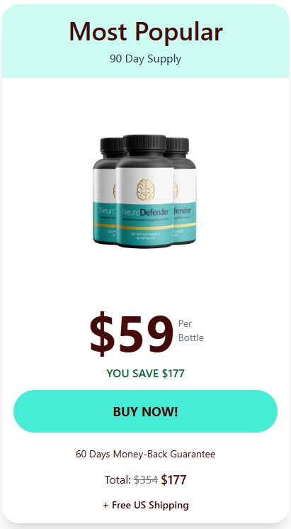 NeuroDefender 3 Bottle Price