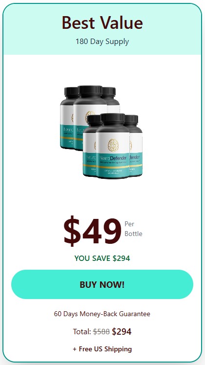 NeuroDefender 6 Bottle Price